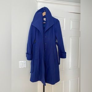 Reiss coat for women, blue, size S